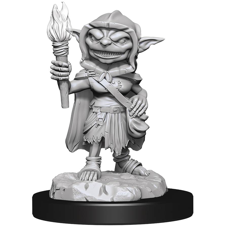 Pathfinder Deepcuts Unpainted Miniature - Goblin Rogue Female