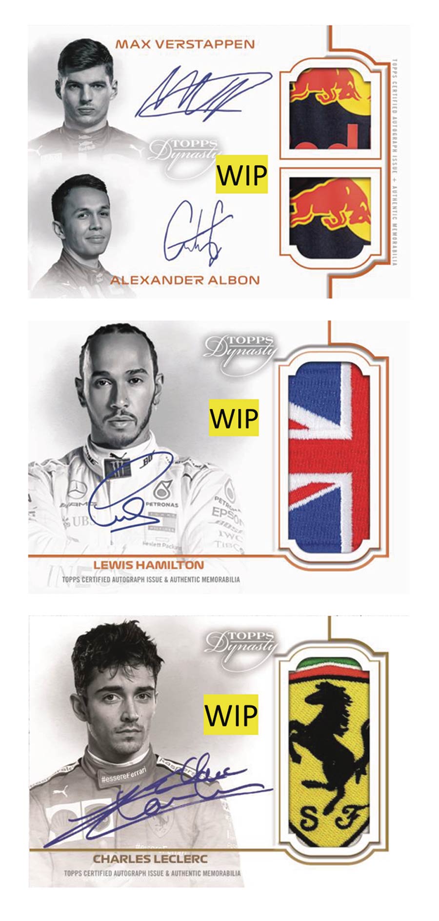 Topps 2020 Dynasty Formula 1 Trading Cards Box