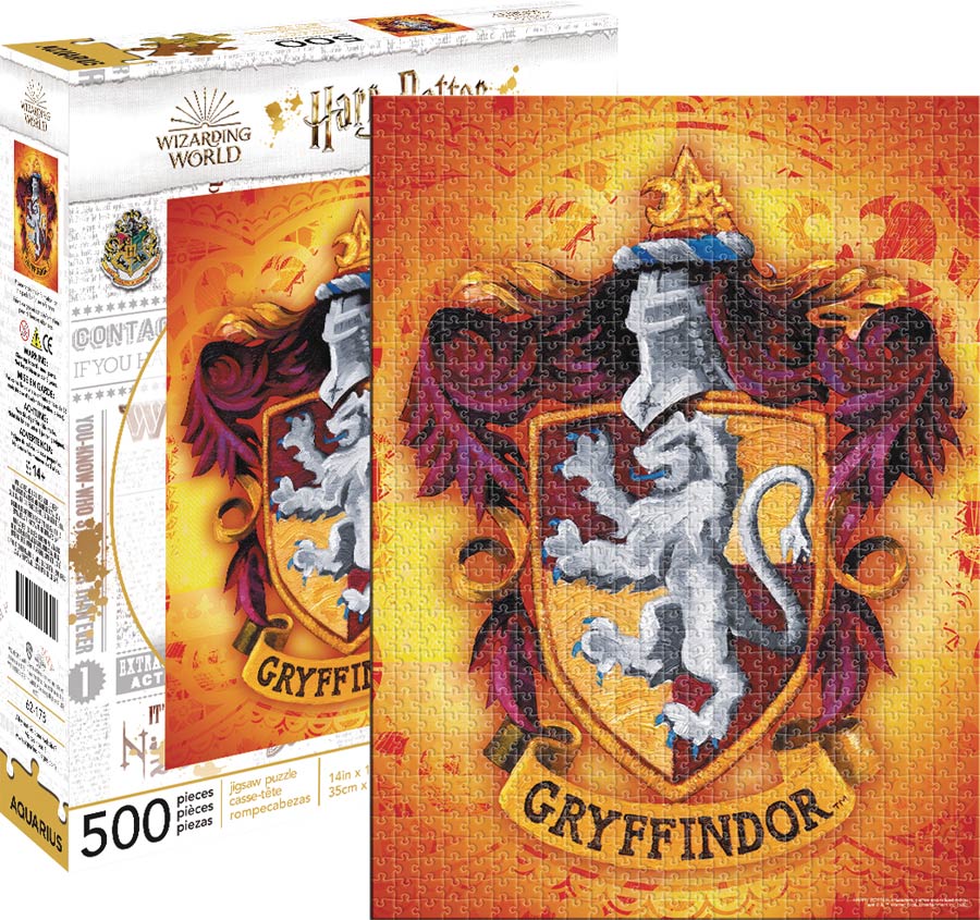 Harry Potter Hogwarts House 500-Piece Puzzle - Gryffindor