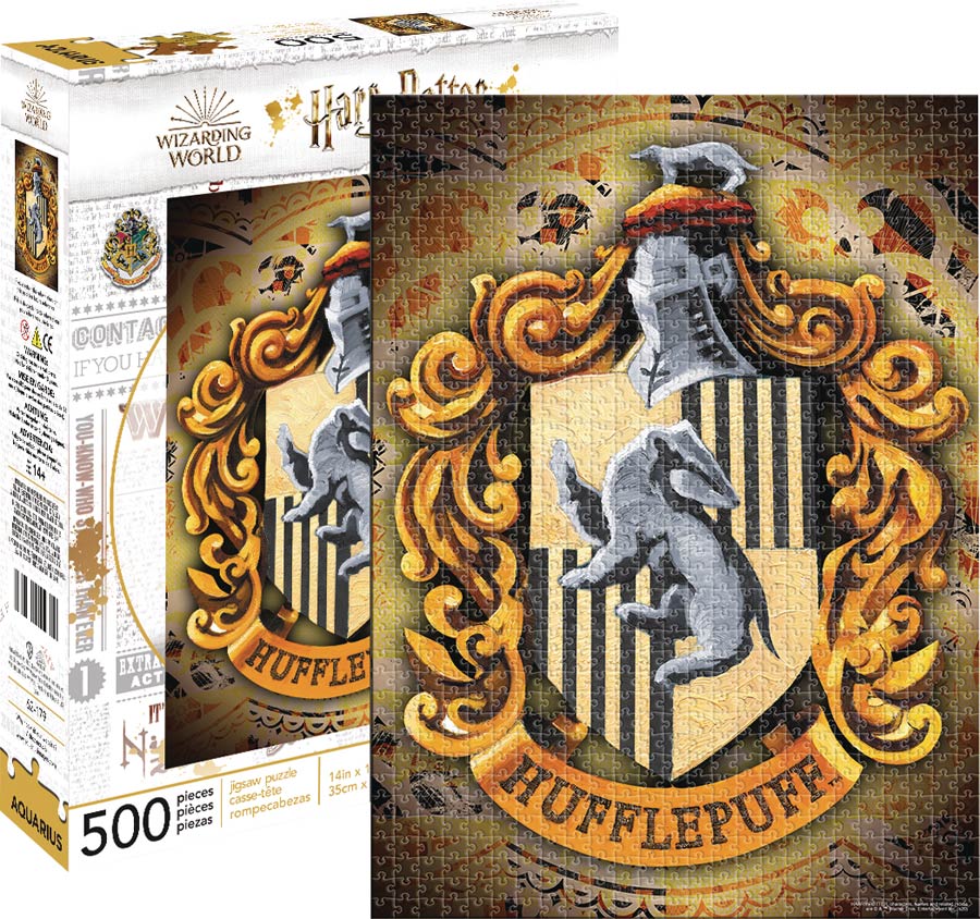 Harry Potter Hogwarts House 500-Piece Puzzle - Hufflepuff
