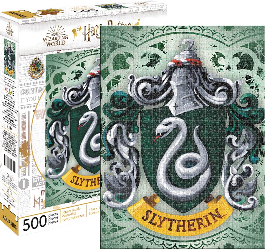Harry Potter Hogwarts House 500-Piece Puzzle - Slytherin
