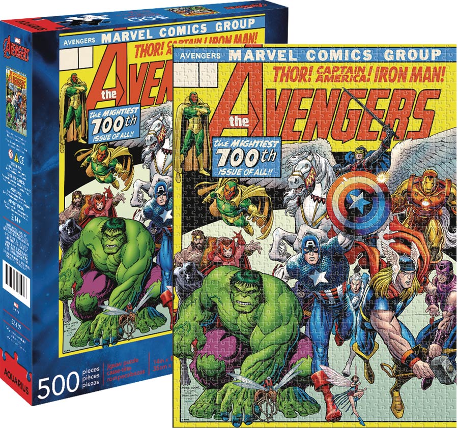 Marvel Avengers Cover 500-Piece Puzzle
