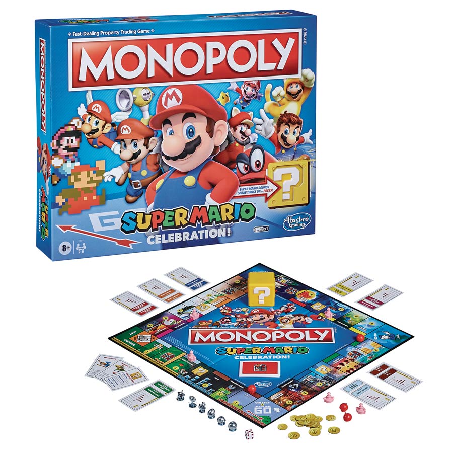 Monopoly Nintendo Super Mario Celebration Edition Board Game Case