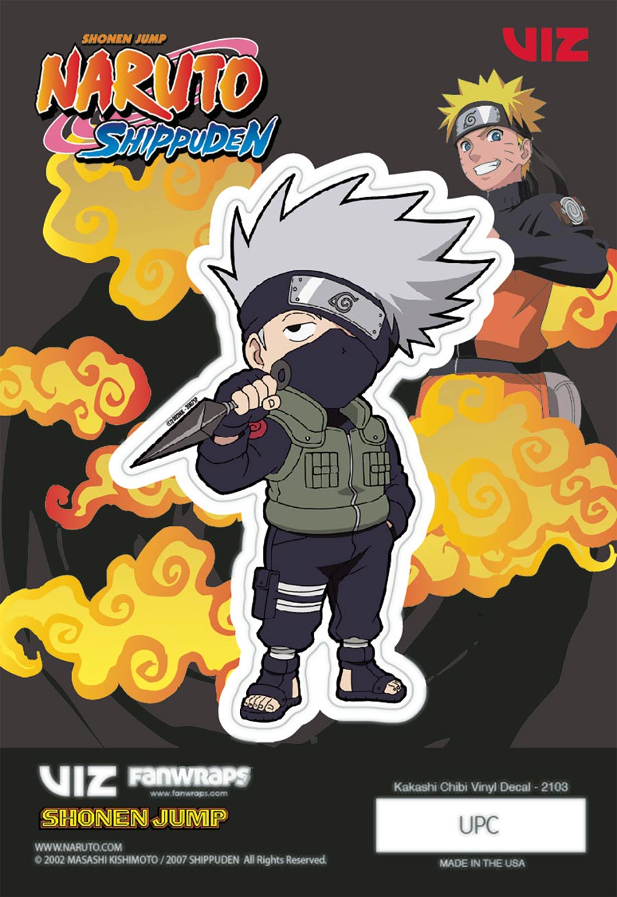 Naruto Chibi Vinyl Decal - Kakashi