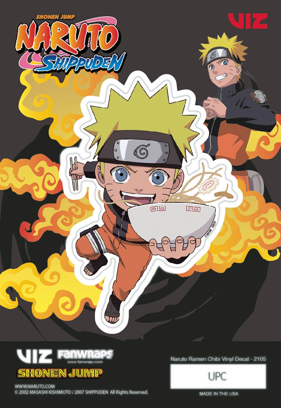 Naruto Chibi Vinyl Decal - Ramen