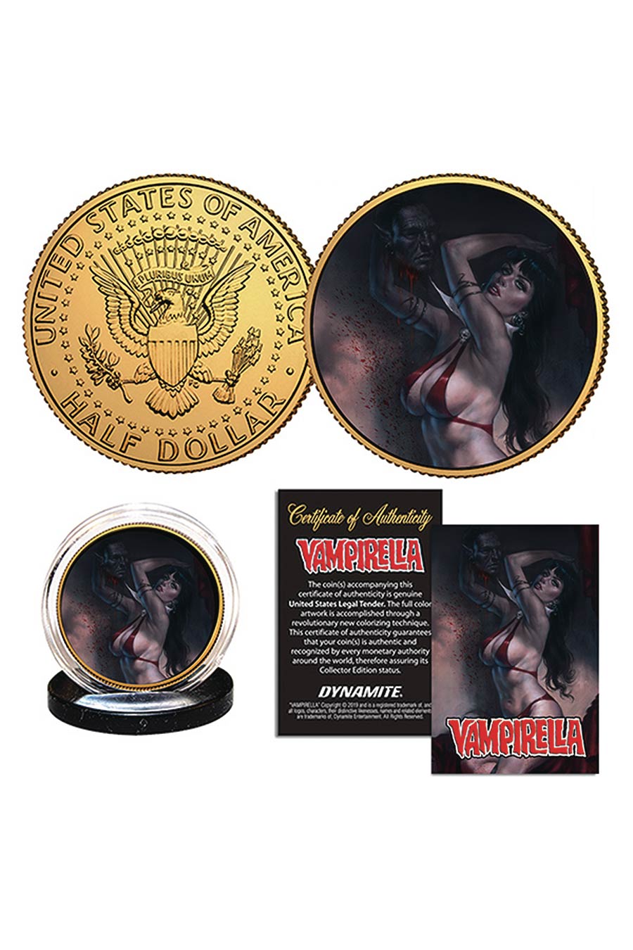 Vampirella Gold Collectible Coin - Lucio Parrillo