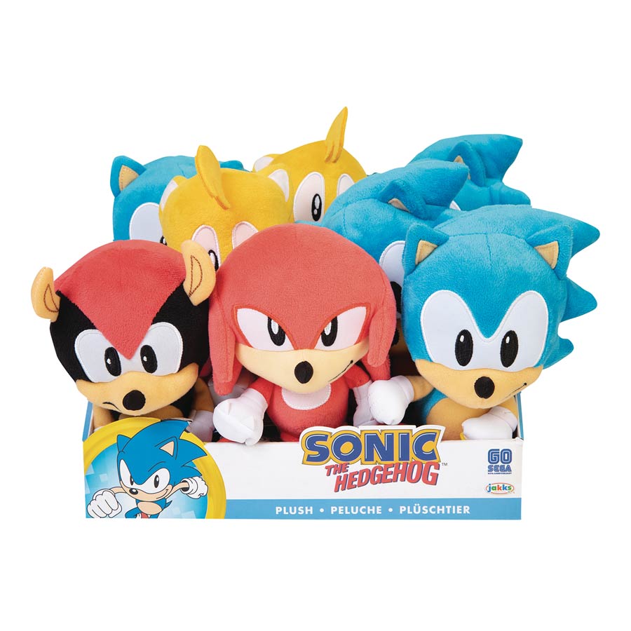 Sonic The Hedgehog Basic 7-Inch Plush Wave 3 Assortment Case