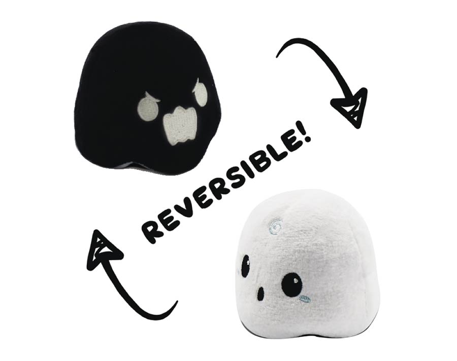 Teeturtle Reversible Ghost White To Black Mini Plush