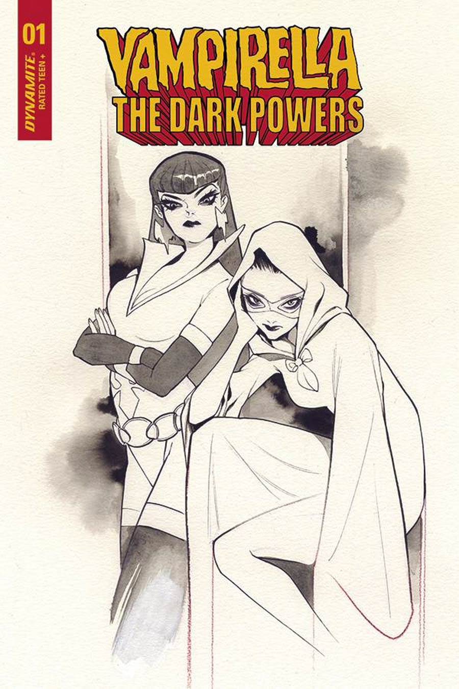 Vampirella The Dark Powers #1 Cover N Incentive Peach Momoko Black & White Cover