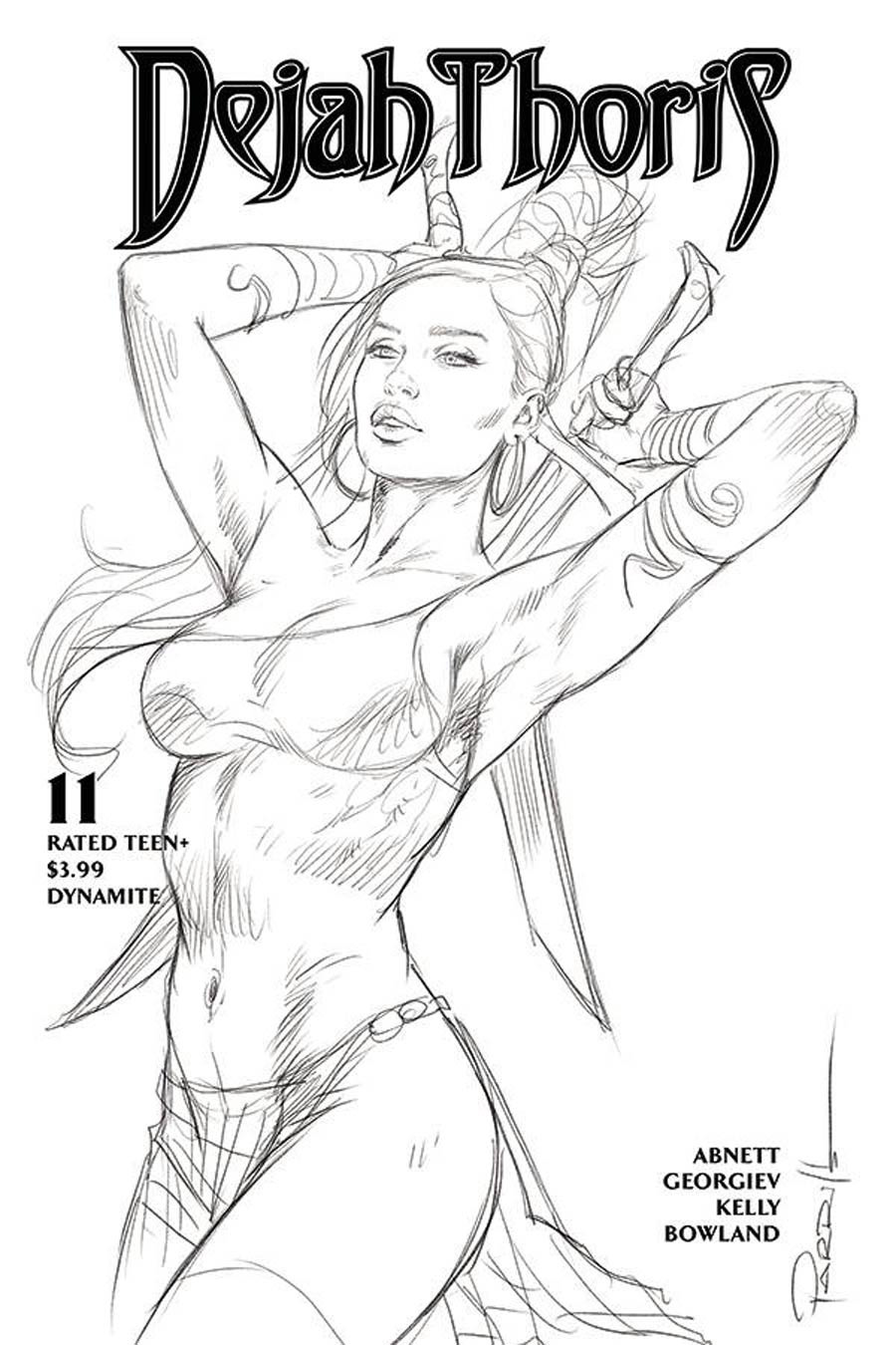 Dejah Thoris Vol 3 #11 Cover G Incentive Lucio Parrillo Black & White Cover