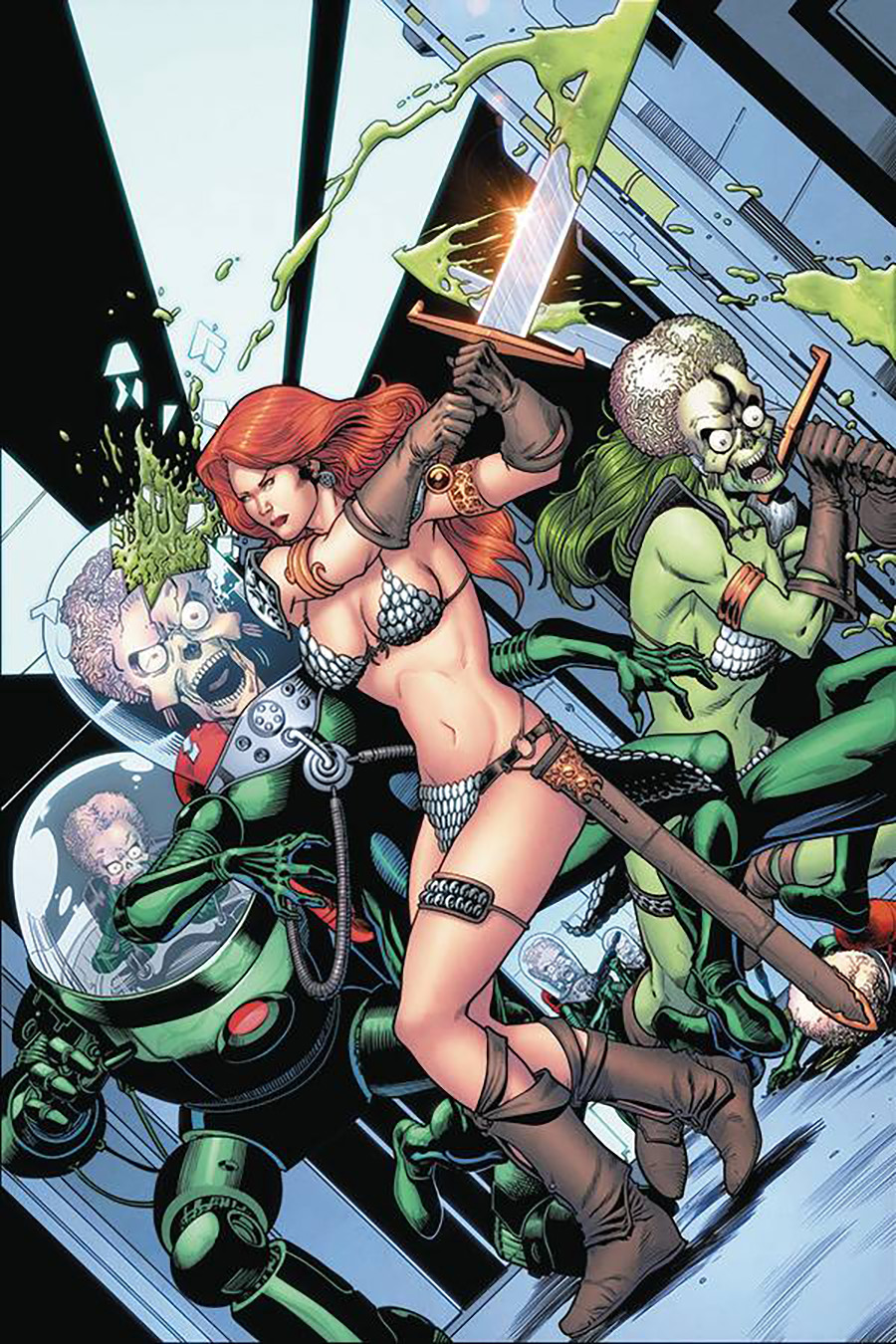 Mars Attacks Red Sonja #5 Cover H Incentive Barry Kitson Virgin Cover