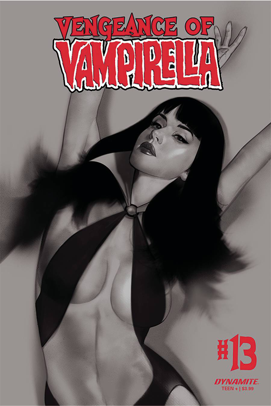 Vengeance Of Vampirella Vol 2 #13 Cover L Incentive Ben Oliver Black & White Cover