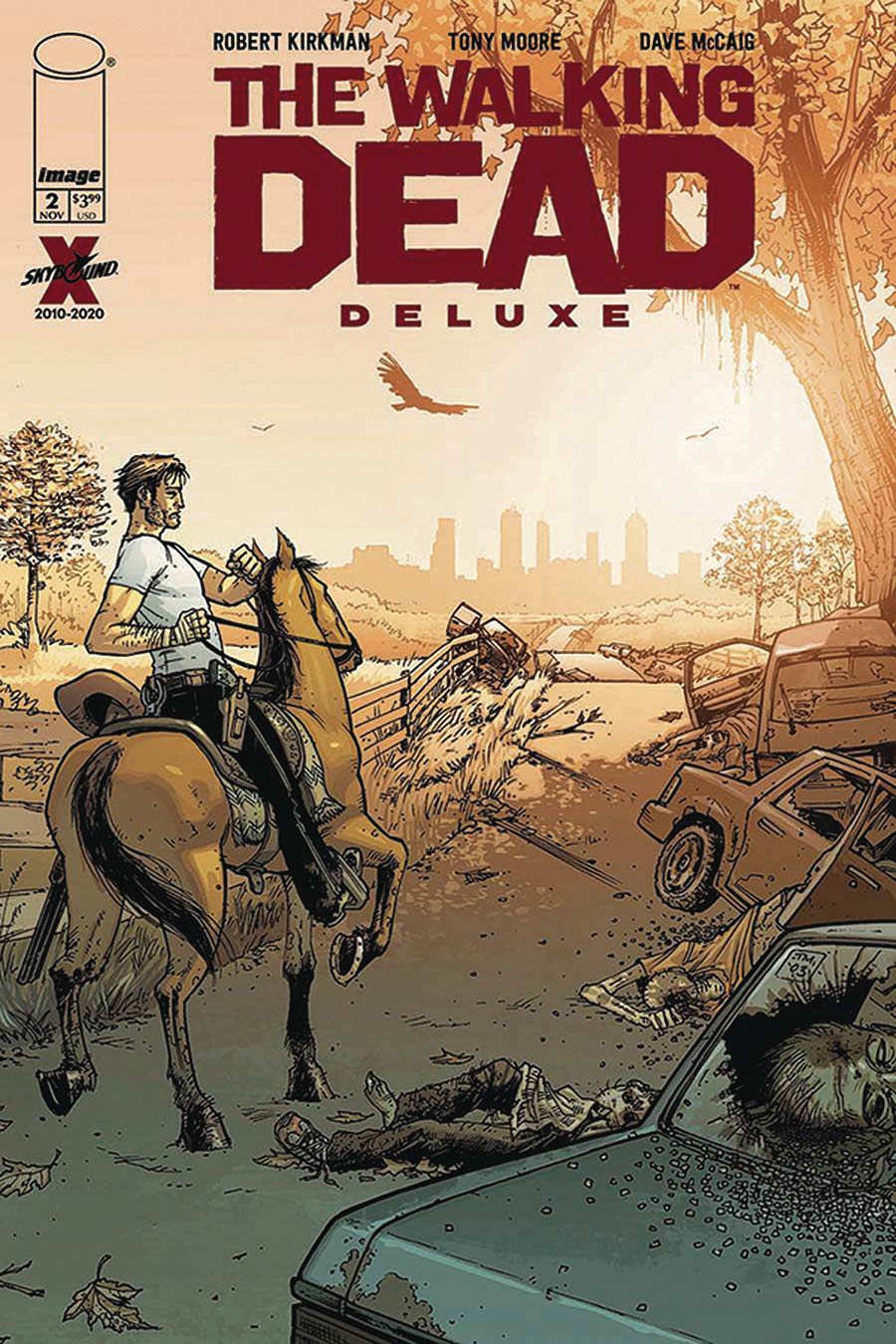 Walking Dead Deluxe #2 Cover F DF Tony Moore Cover CGC Graded
