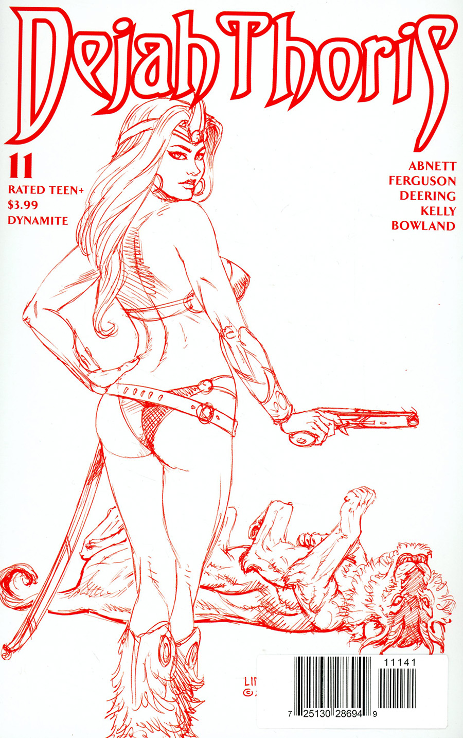 Dejah Thoris Vol 3 #11 Cover T Ultra-Limited Joseph Michael Linsner Rare Martian Red Cover