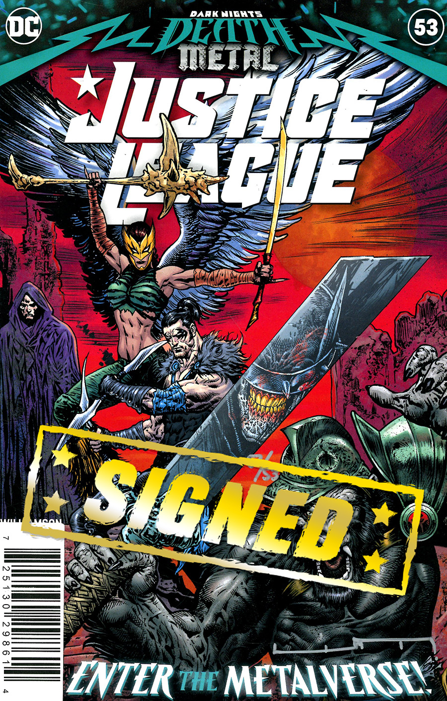Justice League Vol 4 #53 Cover C DF Liam Sharp Cover Signed By Liam Sharp
