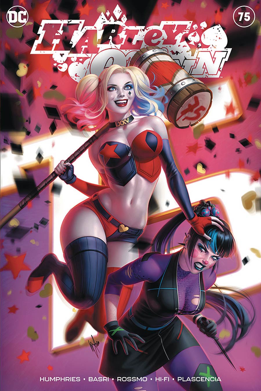 Harley Quinn Vol 3 #75 Cover C DF Exclusive Warren Louw Variant Cover