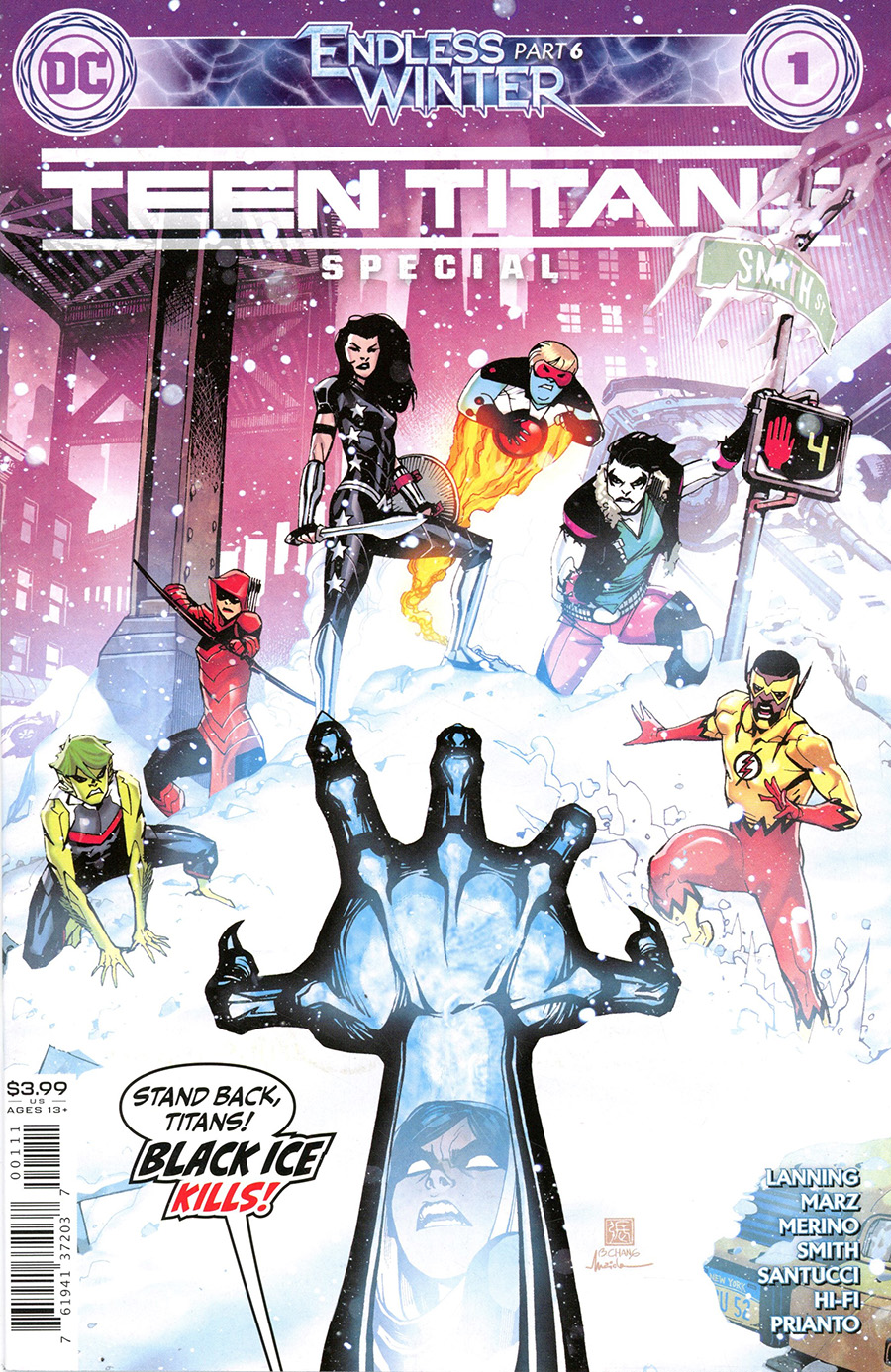 Teen Titans Endless Winter Special One Shot Cover A Regular Bernard Chang Cover (Endless Winter Part 6)