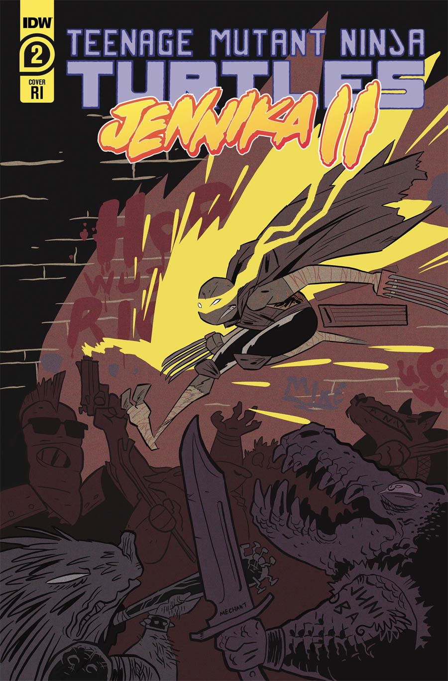 Teenage Mutant Ninja Turtles Jennika II #2 Cover B Incentive Juni Ba Variant Cover