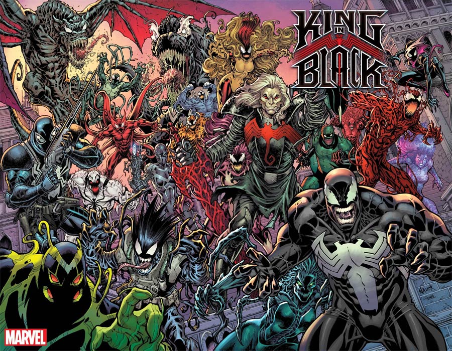 King In Black #1 Cover L Incentive Todd Nauck Every Symbiote Ever Wraparound Variant Cover