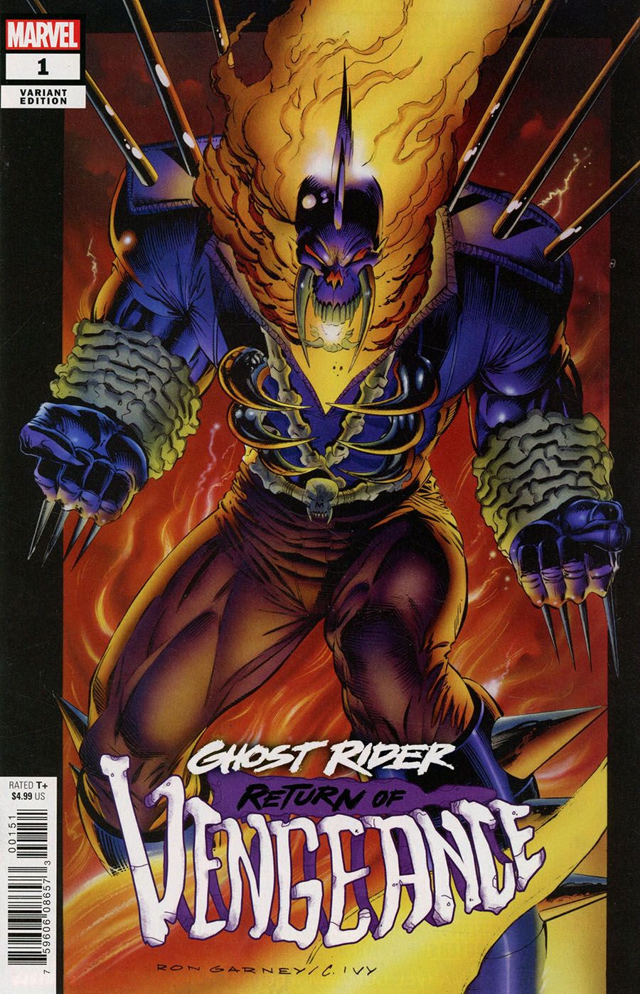 Ghost Rider Return Of Vengeance One Shot Cover E Incentive Ron Garney Hidden Gem Variant Cover