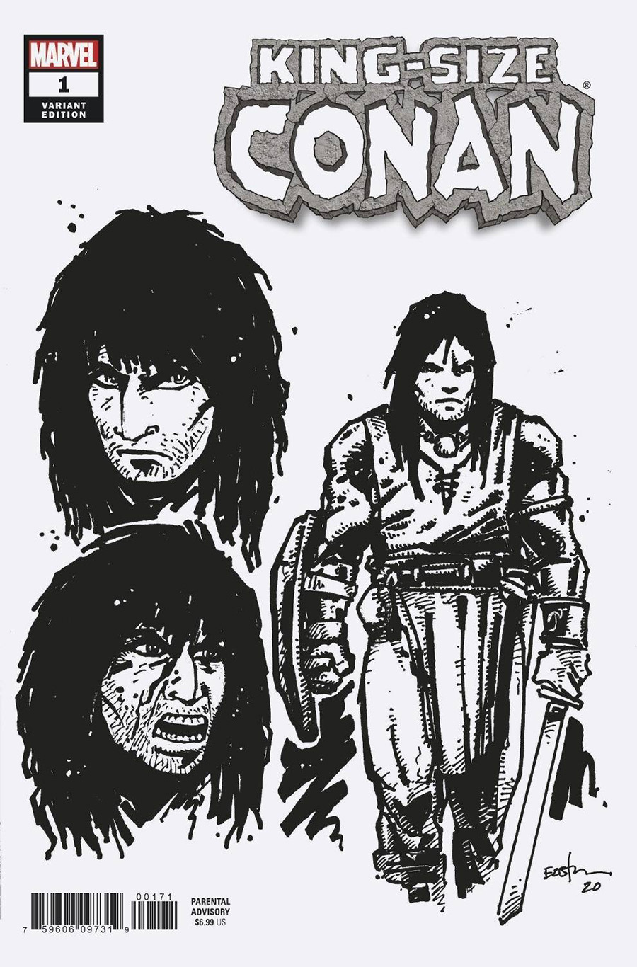 King-Size Conan One Shot Cover D Incentive Kevin Eastman Design Variant Cover