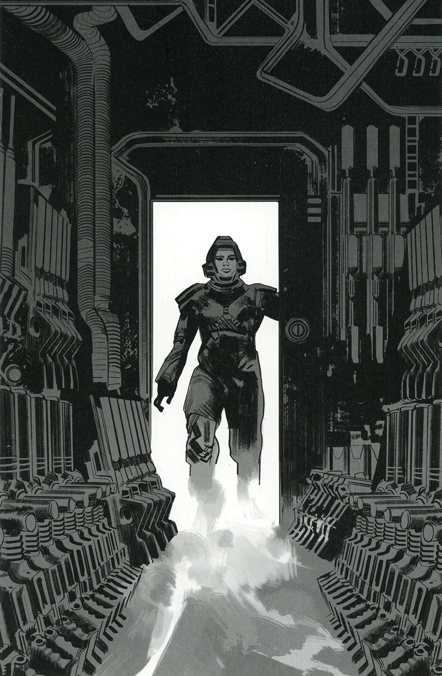 Expanse #1 Cover D Incentive Lorenzo De Felici Undressed Black & White Cover