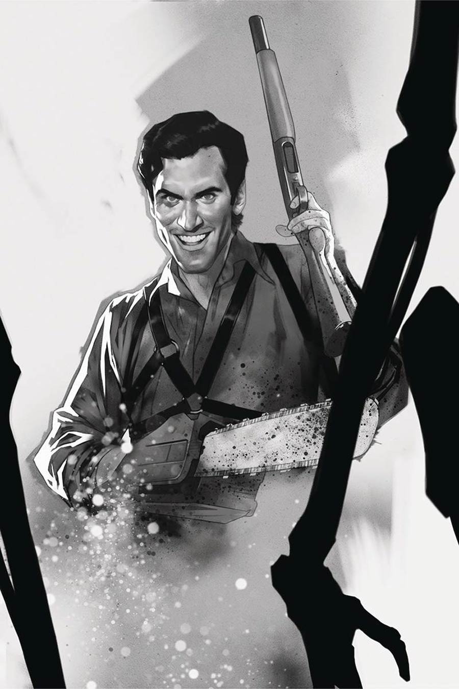 Death To The Army Of Darkness #5 Cover G Incentive Ben Oliver Black & White Virgin Cover