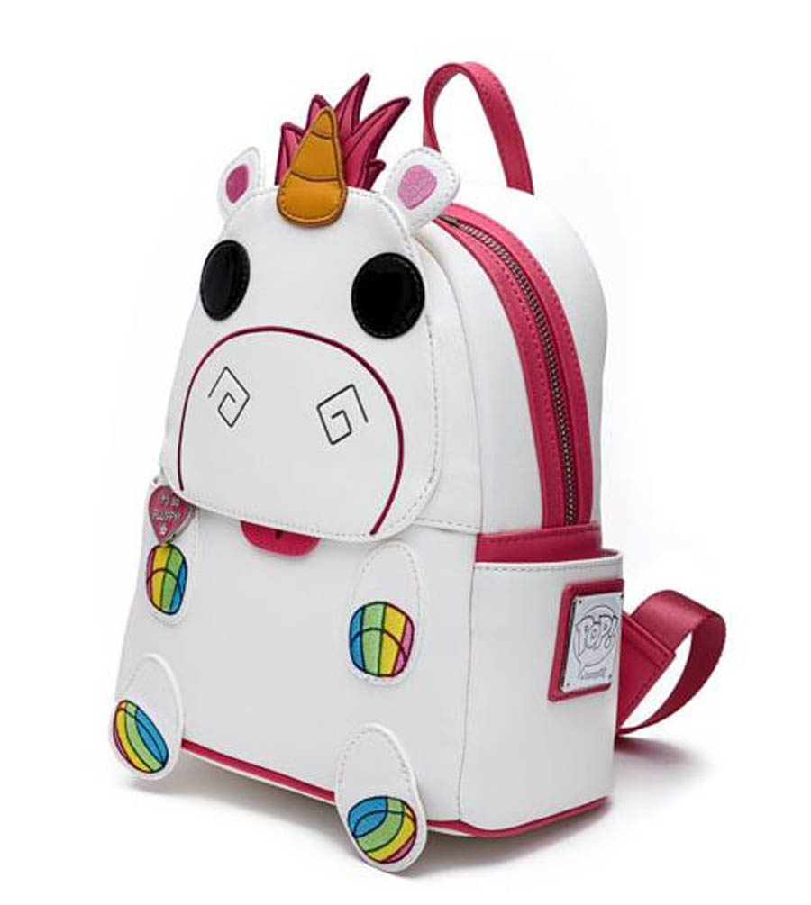 Fluffy Unicorn Plush Backpack –