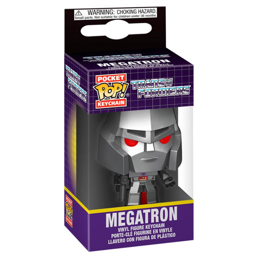 POP Keychain Retro Toys Transformers Megatron Vinyl Pocket Keychain