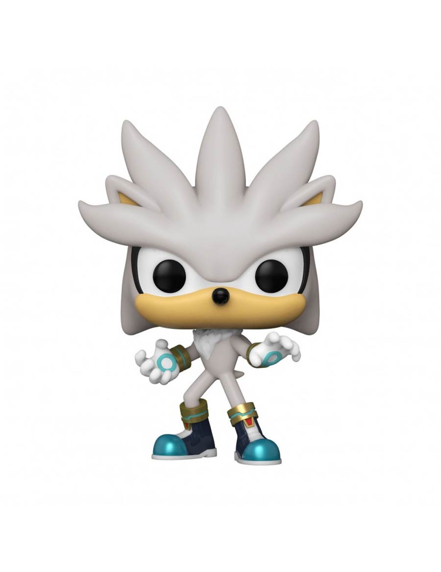 POP Games Sonic 30th Anniversary Silver The Hedgehog Vinyl Figure