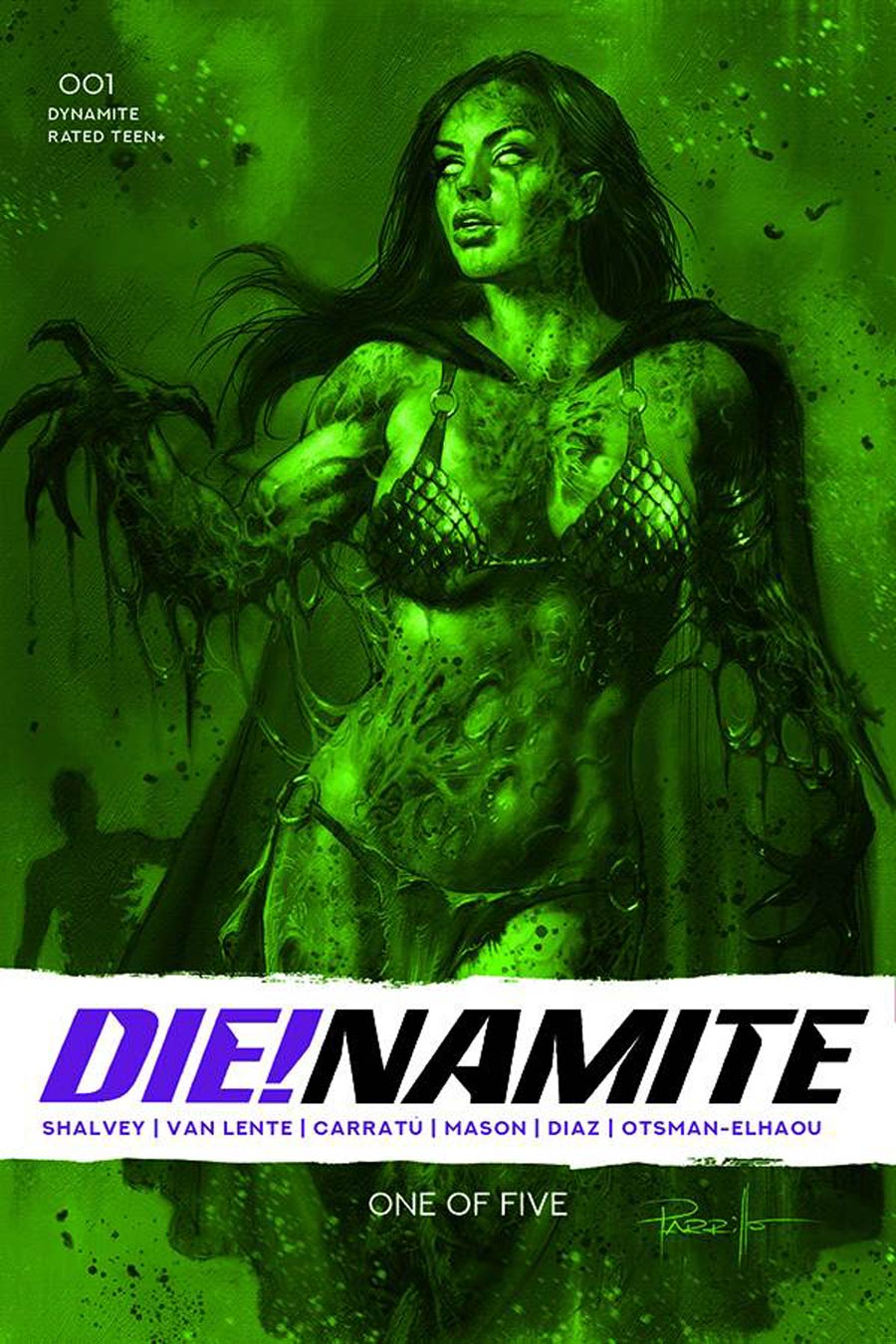 DieNamite #1 Cover H Incentive Lucio Parrillo Dressed Gangrene Green Tint Cover