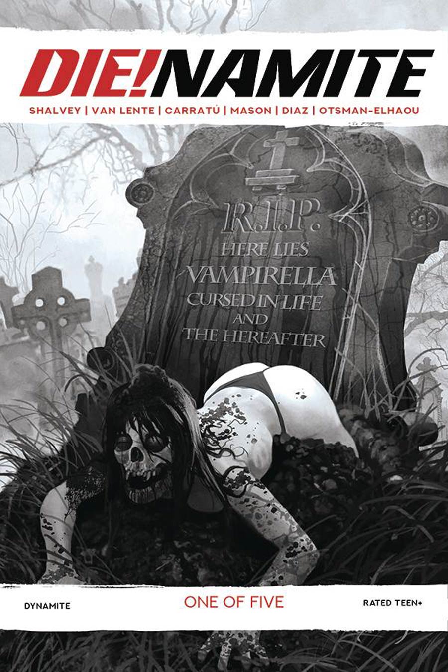 DieNamite #1 Cover K Incentive Arthur Suydam Living Dead Grayscale Cover
