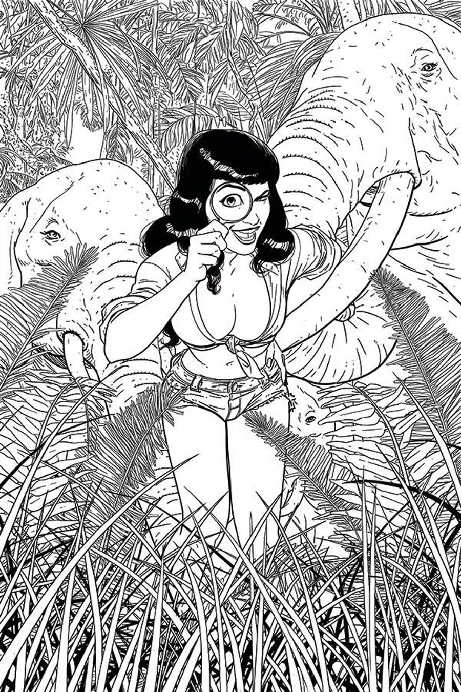 Bettie Page Vol 3 #3 Cover N Incentive Kano Black & White Virgin Cover