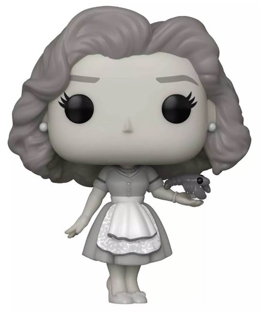 POP Marvel WandaVision Wanda 50s Black And White Vinyl Bobble Head