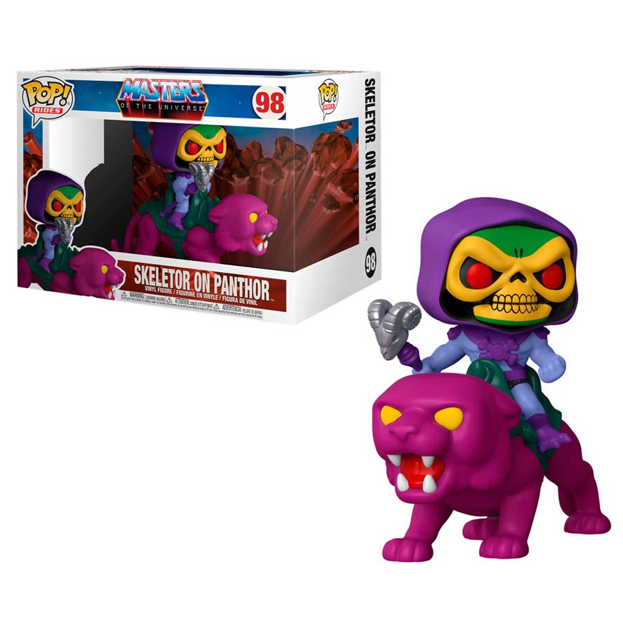 POP Ride Masters Of The Universe Skeletor On Panthor Vinyl Figure