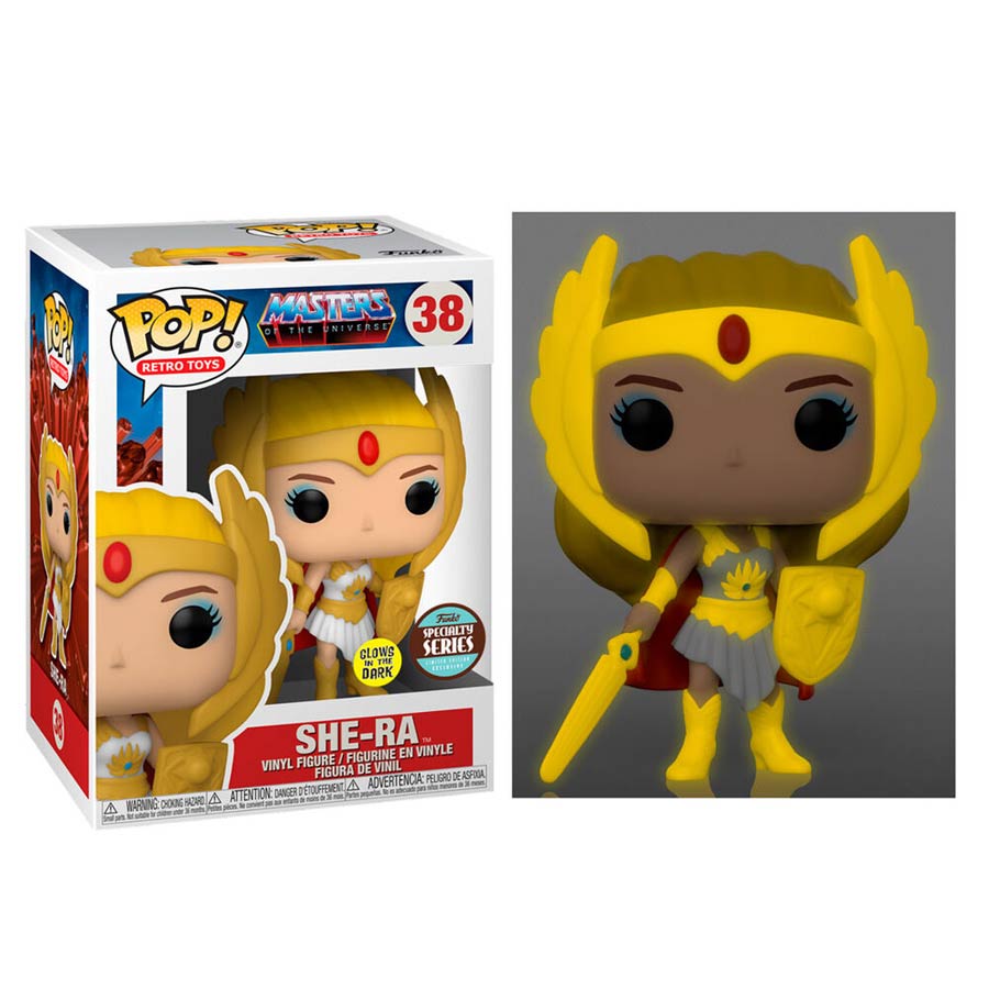 POP Vinyl Masters Of The Universe Classic She-Ra Glow-In-The-Dark Specialty Series Vinyl Figure
