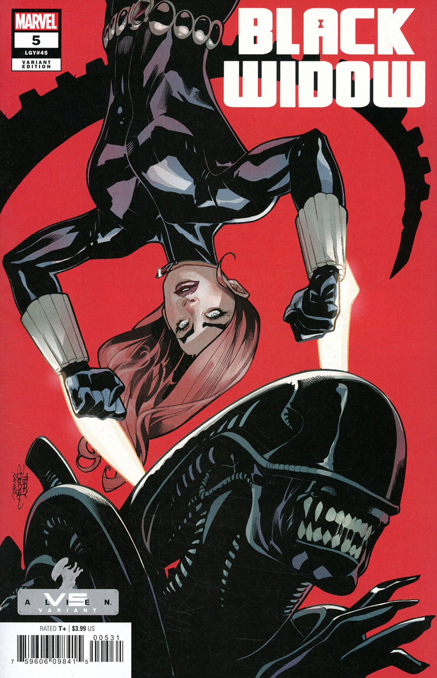 Black Widow Vol 8 #5 Cover B Variant Terry Dodson Marvel vs Alien Cover