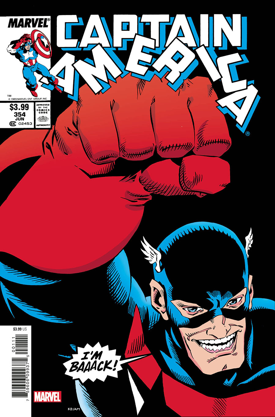 Captain America Vol 1 #354 Cover B Facsimile Edition