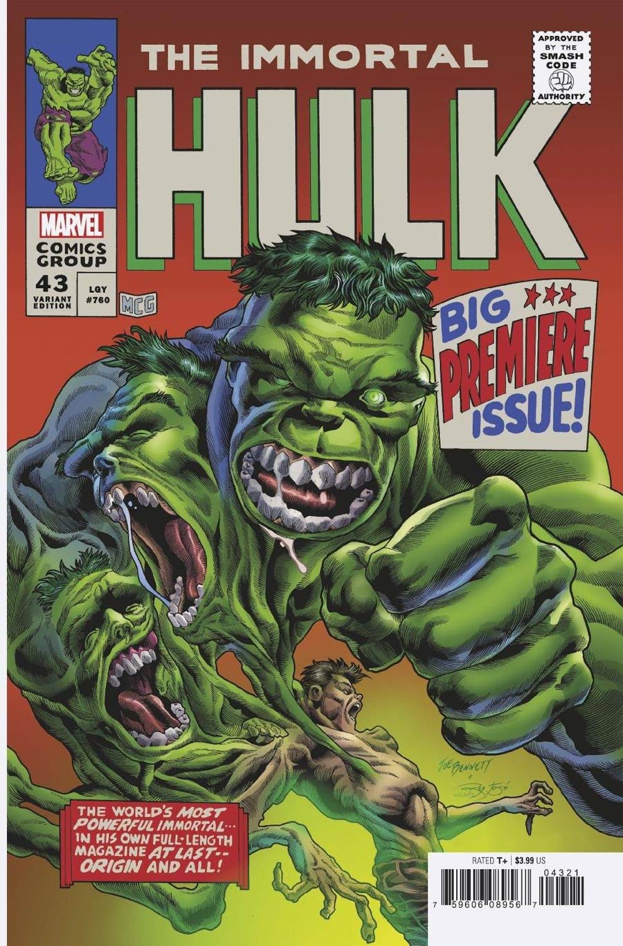 Immortal Hulk #43 Cover C Variant Joe Bennett Homage Cover