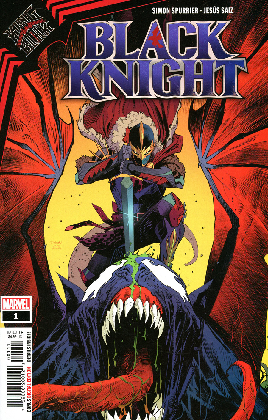 King In Black Black Knight One Shot Cover A Regular Dan Mora Cover