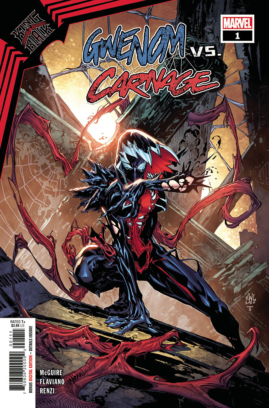 King In Black Gwenom vs Carnage #1 Cover A Regular Ken Lashley Cover