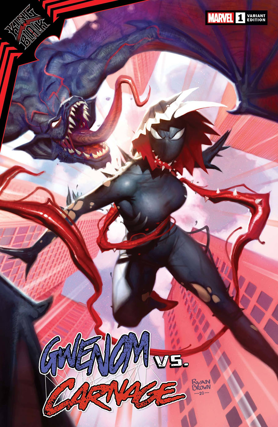 King In Black Gwenom vs Carnage #1 Cover B Variant Ryan Brown Cover