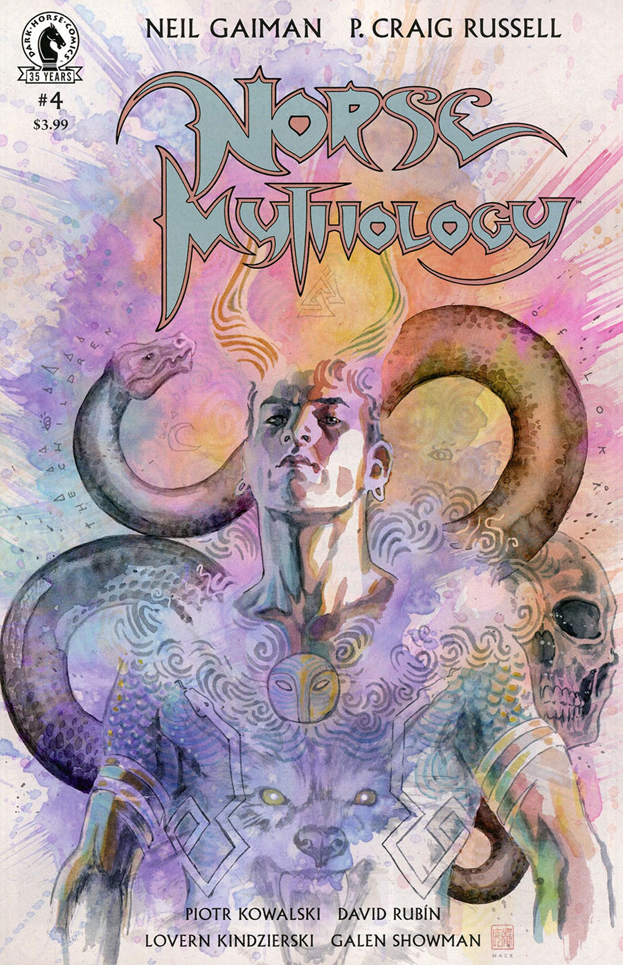 Neil Gaiman Norse Mythology #4 Cover B Variant David Mack Cover