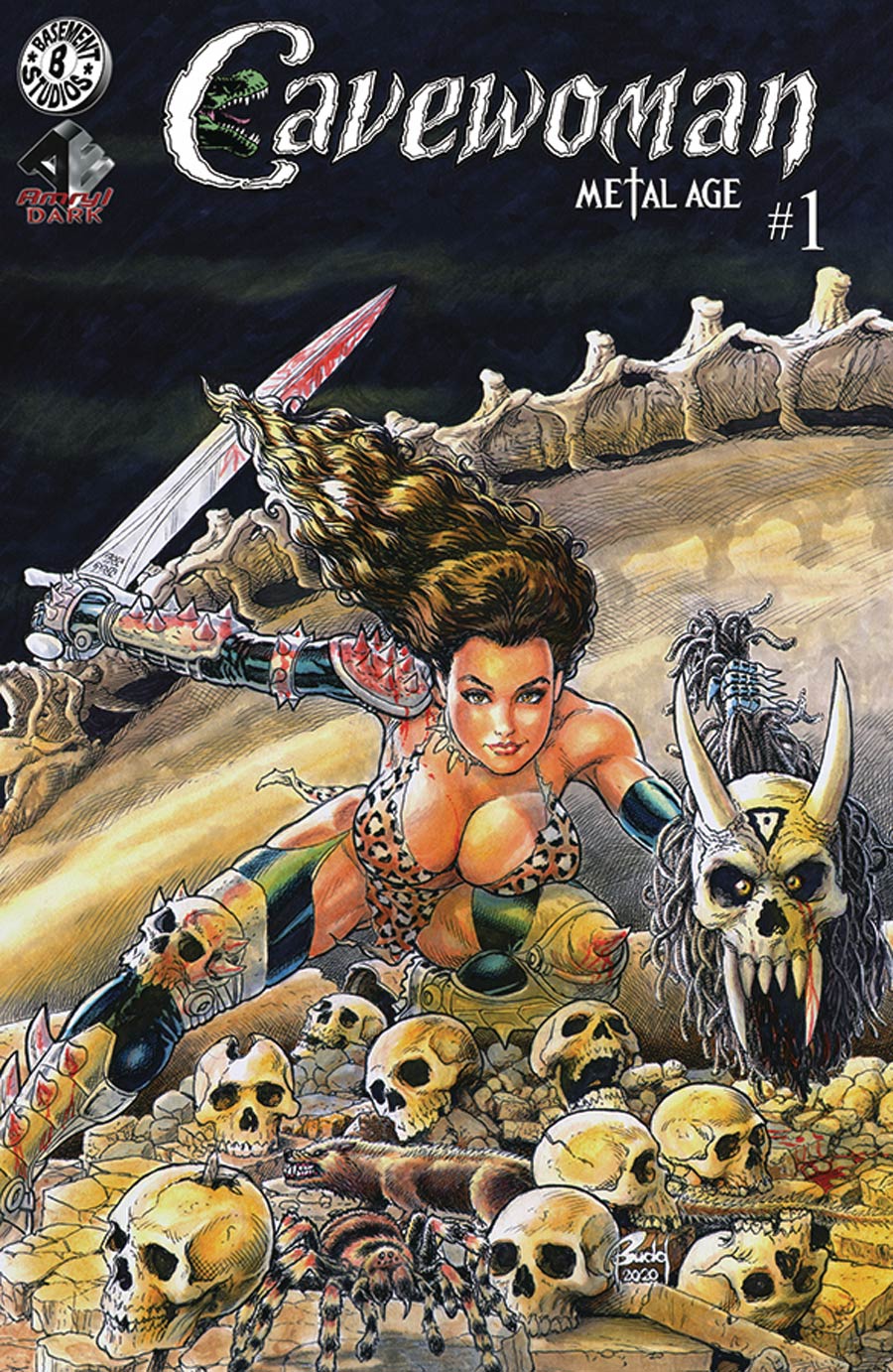 Cavewoman Metal Age #1 Cover E Variant Budd Root Cover