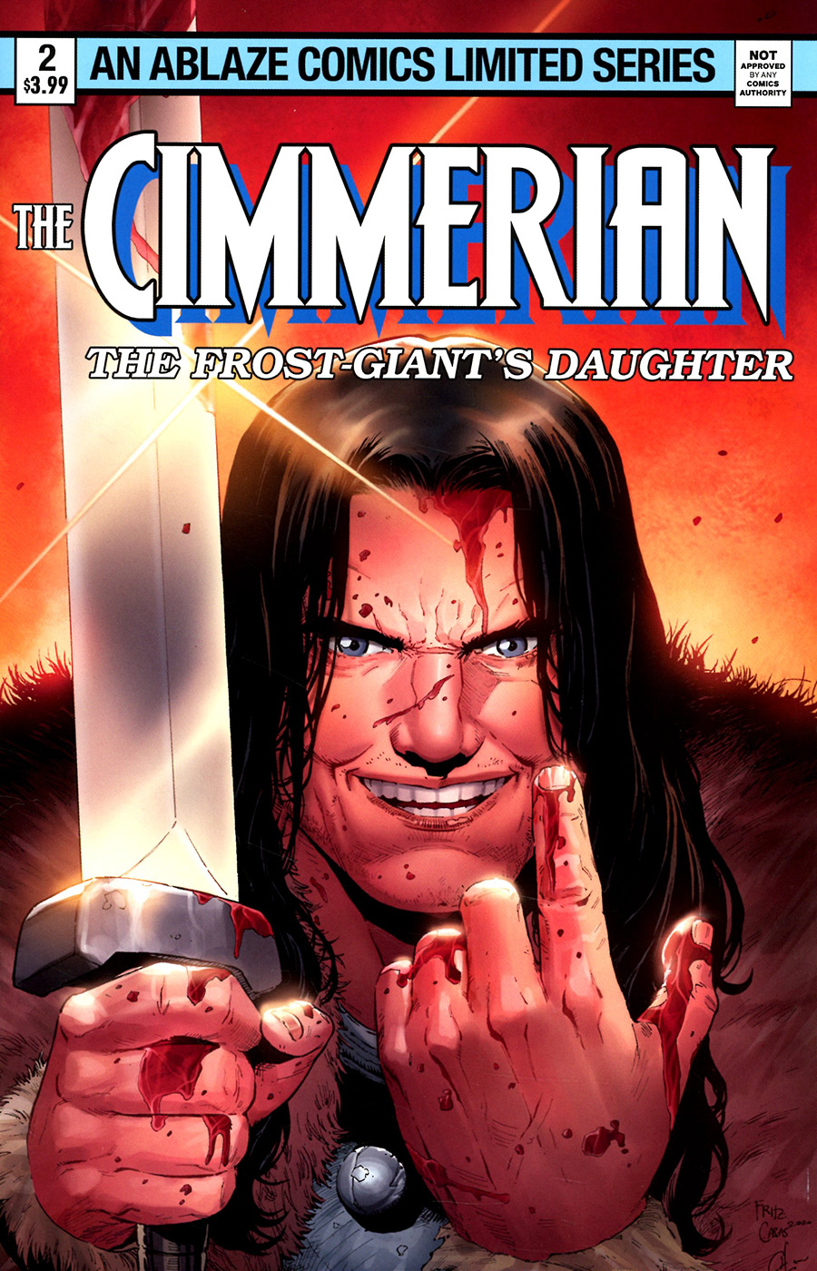 Cimmerian Frost-Giants Daughter #2 Cover D Variant Fritz Casas Wolverine Limited Series Parody Cover