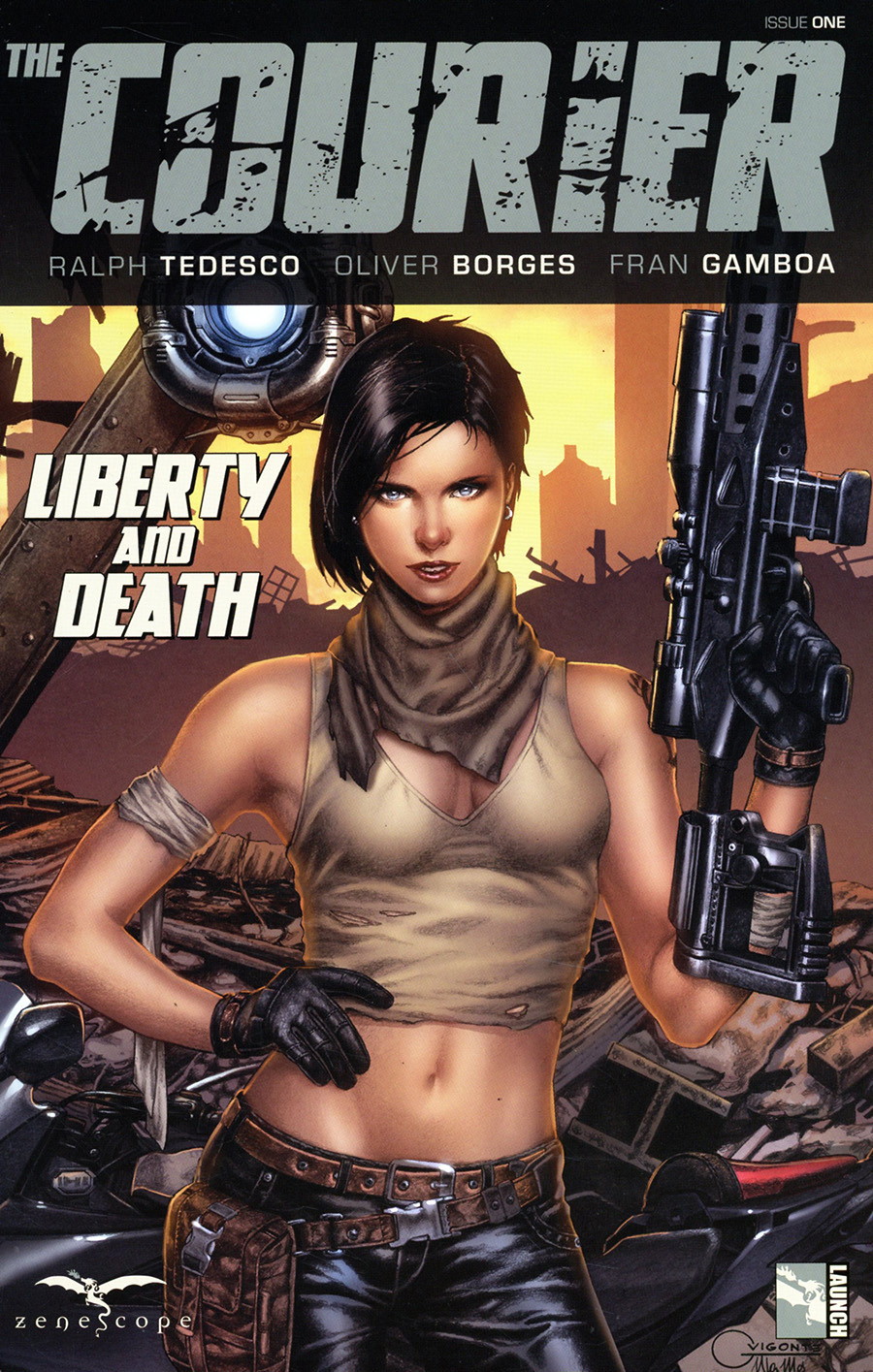 Courier Liberty And Death #1 Cover A Geebo Vigonte