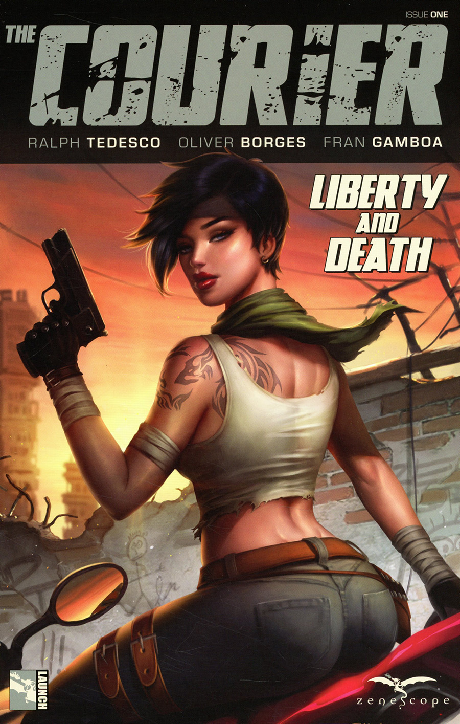 Courier Liberty And Death #1 Cover B Sun Khamunaki