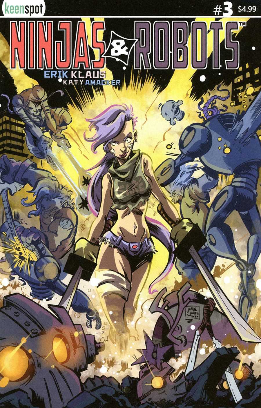 Ninjas And Robots #3 Cover C Variant Jamie Jones Cover