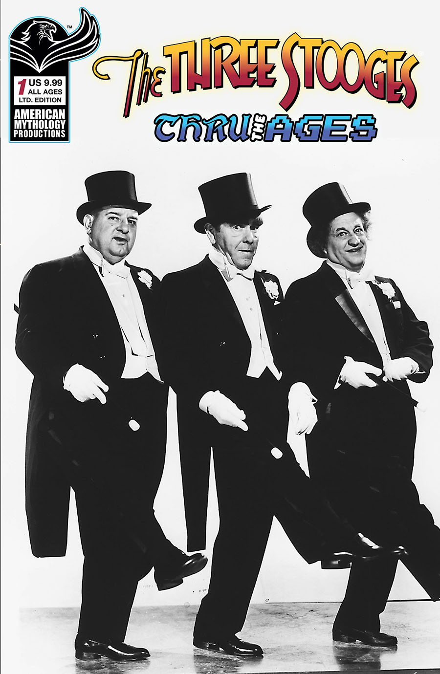 Three Stooges Thru The Ages #1 Cover C Limited Edition Photo Black & White Cover