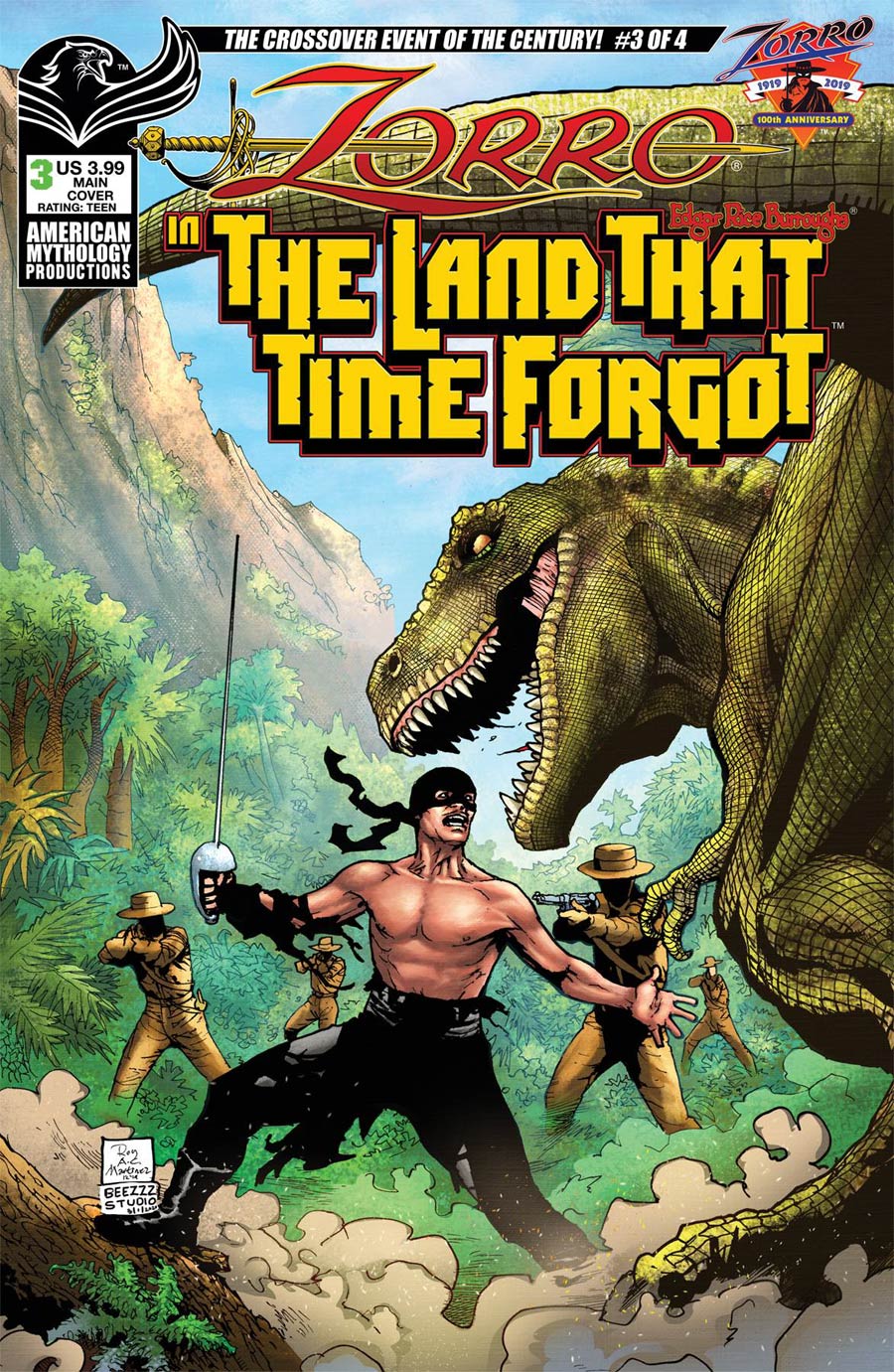 Zorro In The Land That Time Forgot #3 Cover A Regular Roy Allan Martinez Cover